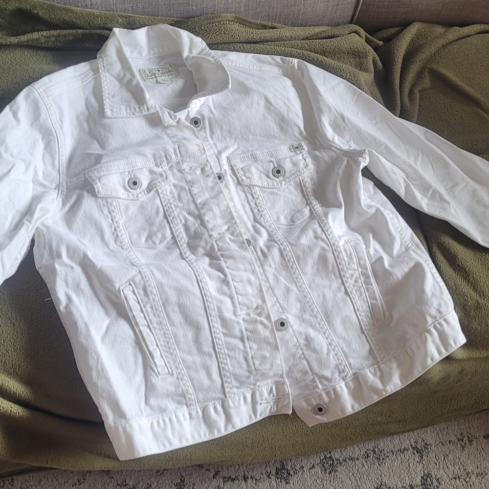 White Lucky Jean Jacket